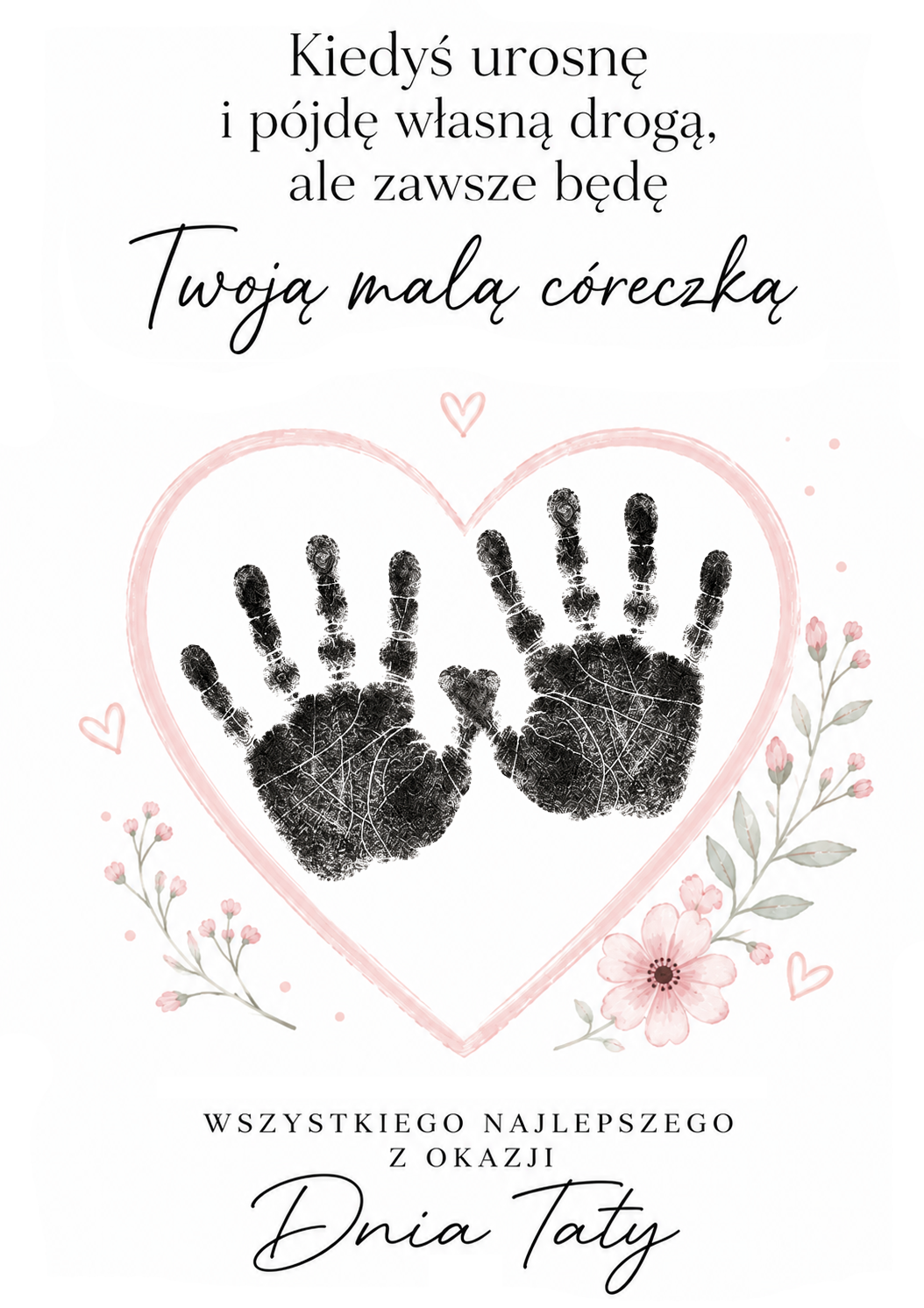 Twoja Mała Córeczka zestaw do odcisków rączki i stópki — Memolo