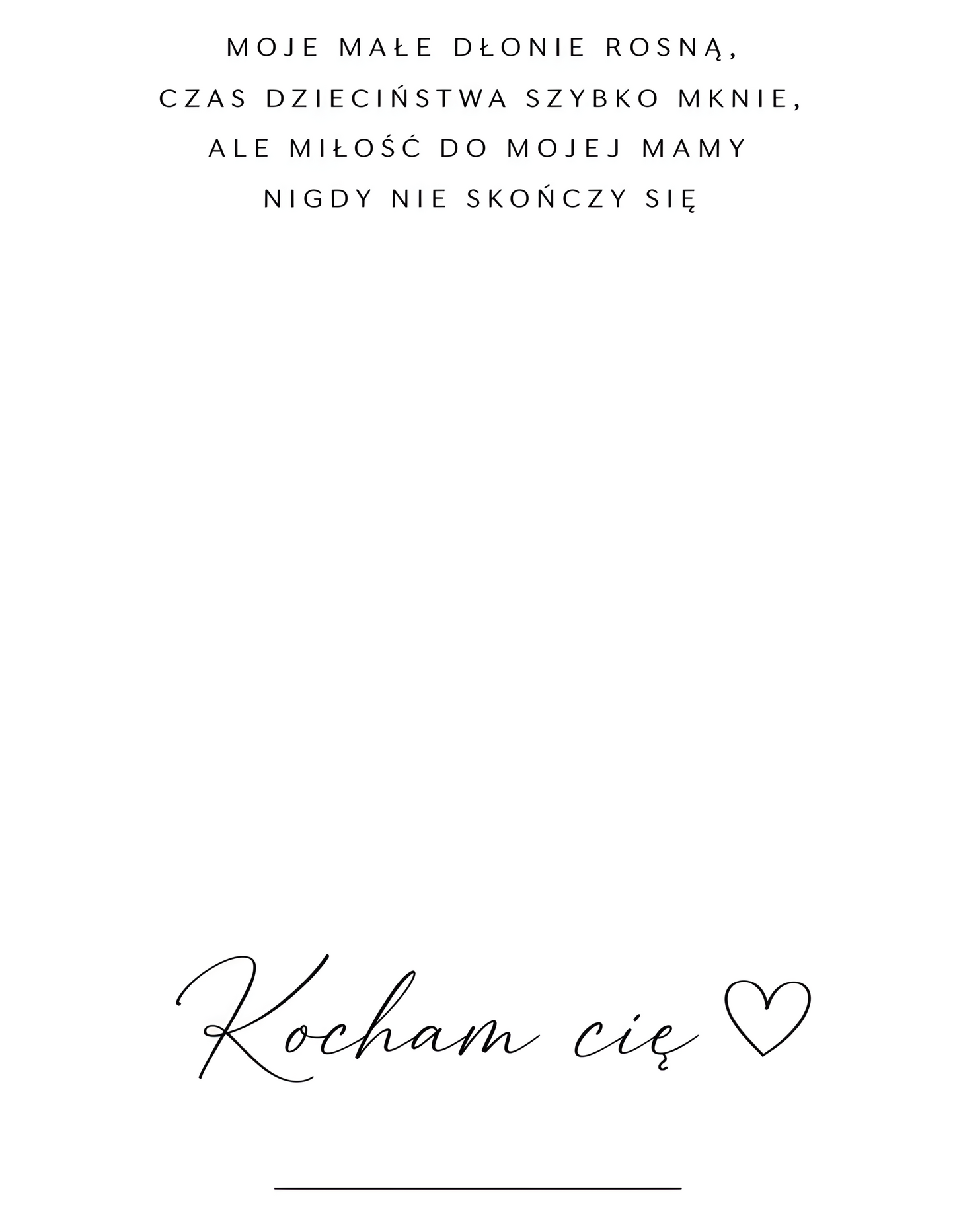 Zestaw do Odcisków „Kocham Cię" #3 – wzór 2