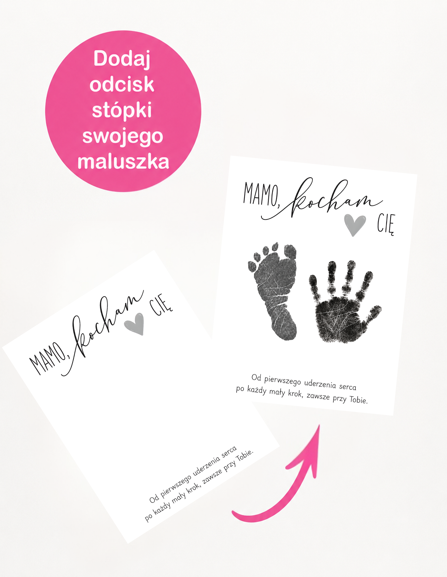 Zestaw do Odcisków „Mamo, Kocham Cię" #12 – wzór 3