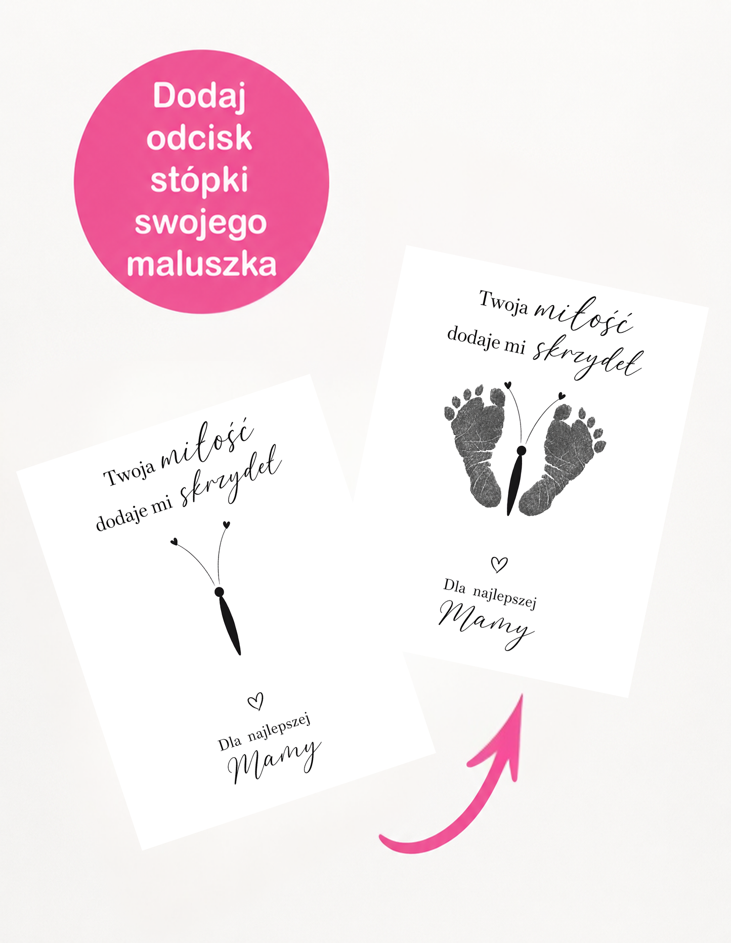 Zestaw do Odcisków „Dla Najlepszej Mamy" #6 – wzór 3