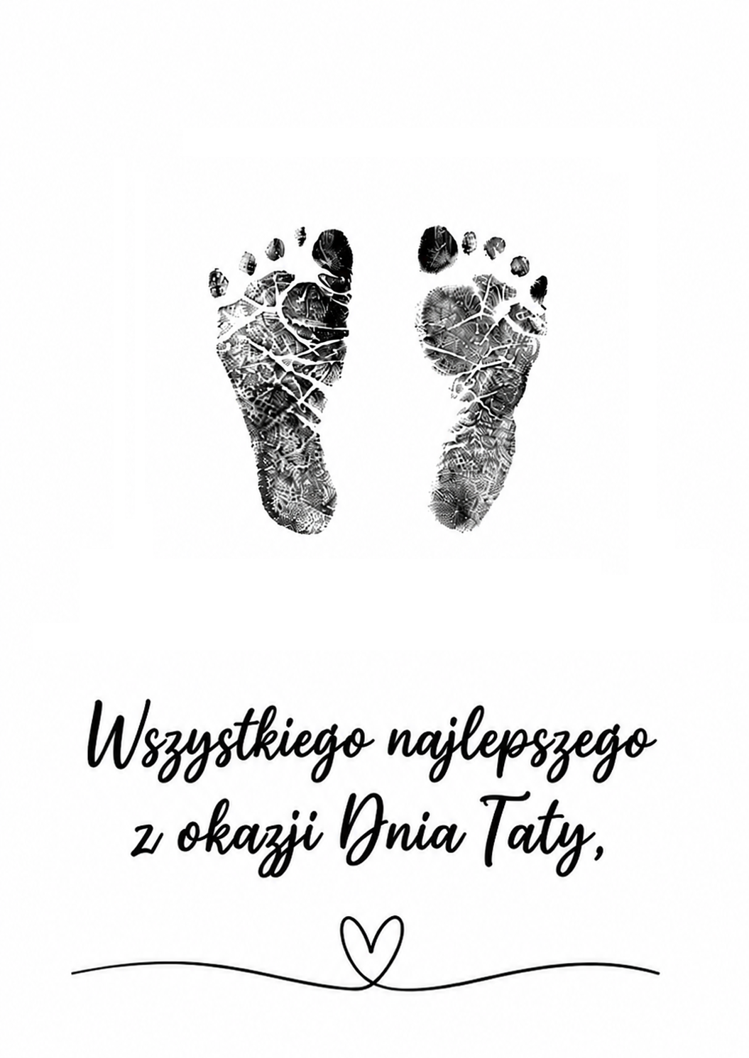 Beztuszowy zestaw do odcisków Wszystkiego Najlepszego z okazji Dnia Taty – prezent dla taty