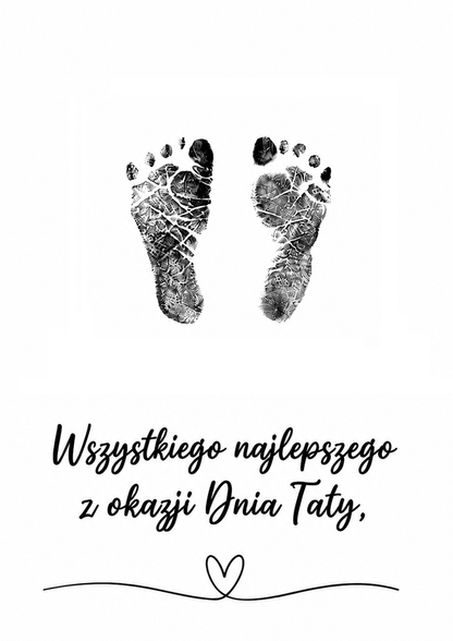 Beztuszowy zestaw do odcisków Wszystkiego Najlepszego z okazji Dnia Taty – prezent dla taty