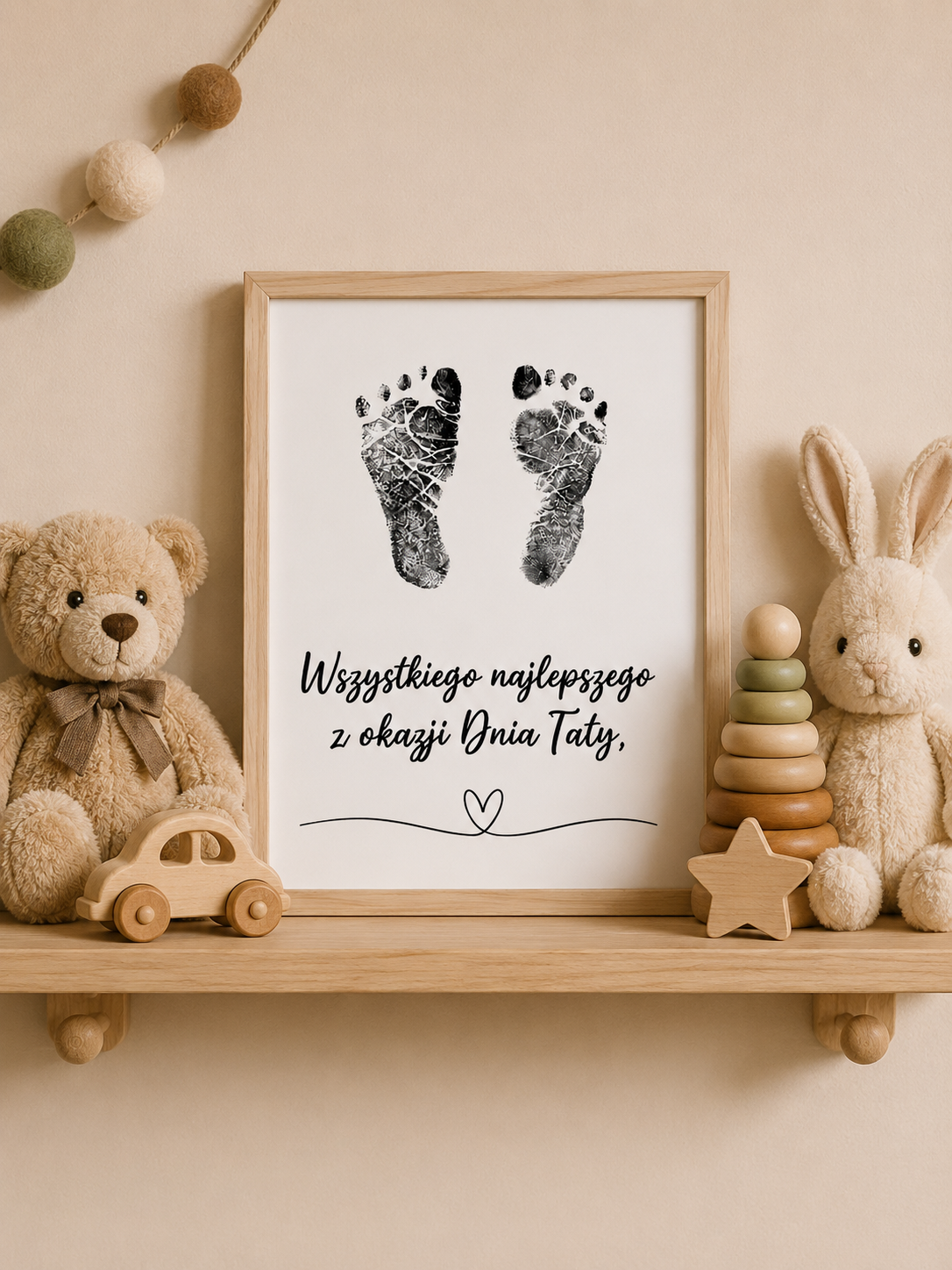 Beztuszowy zestaw do odcisków Wszystkiego Najlepszego z okazji Dnia Taty – prezent dla taty