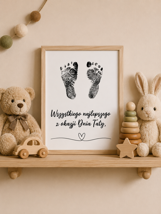 Beztuszowy zestaw do odcisków Wszystkiego Najlepszego z okazji Dnia Taty – prezent dla taty