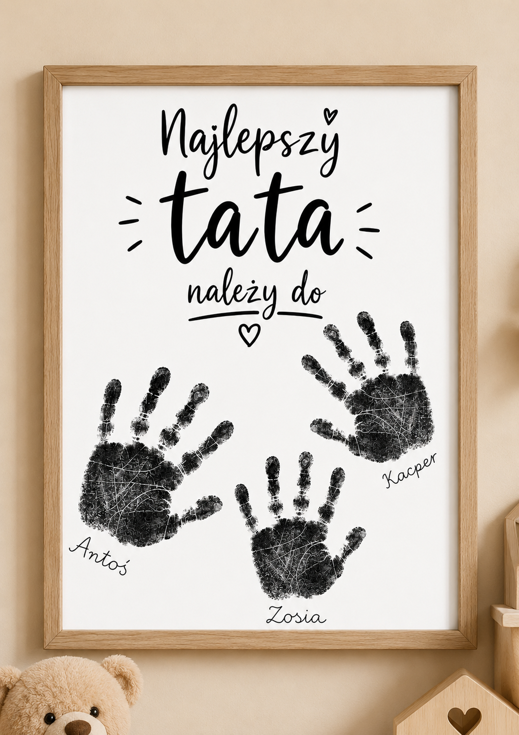 Zestaw do odcisków Najlepszy Tata — beztuszowy prezent na Dzień Ojca