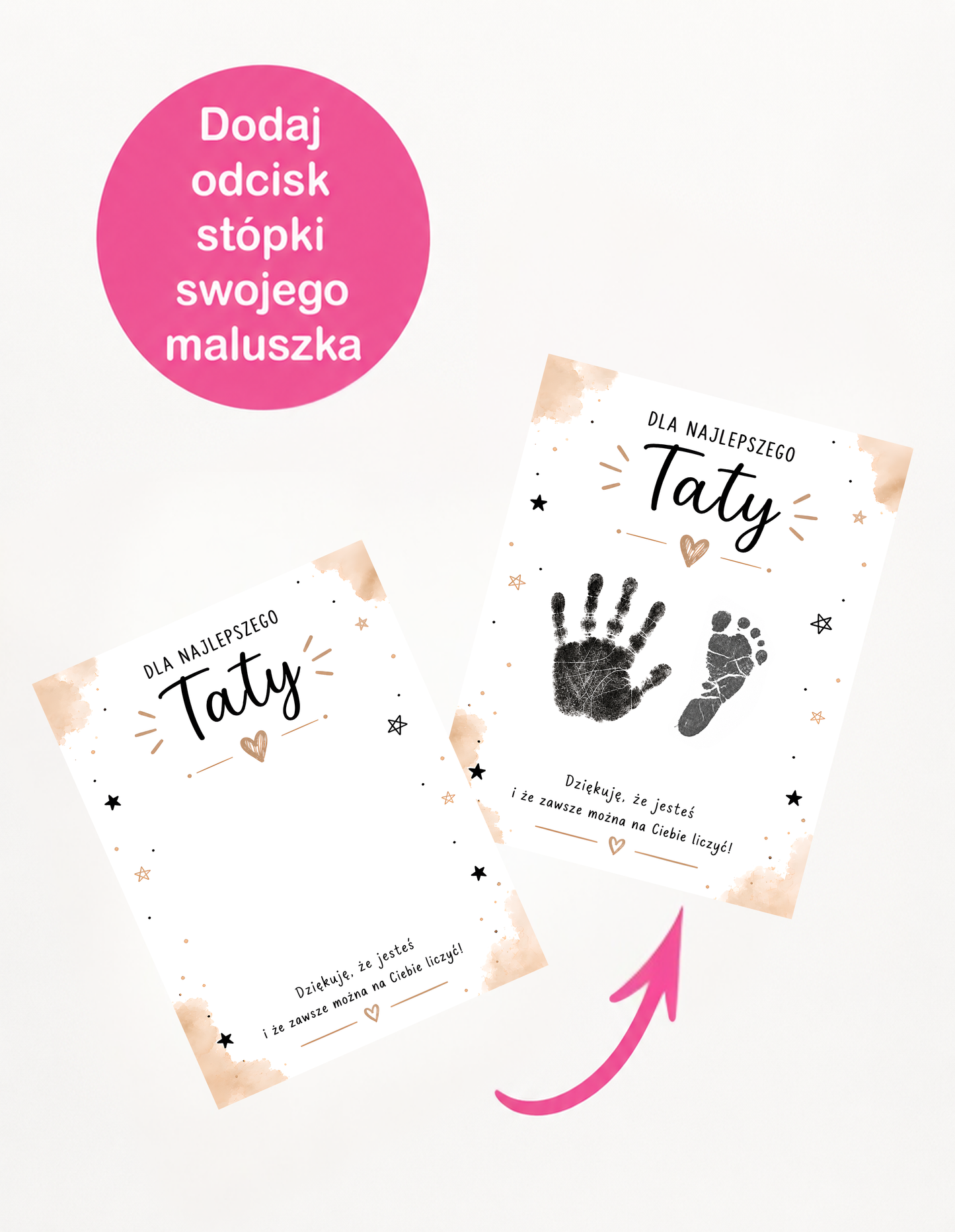 Zestaw do Odcisków „Dla Najlepszego Taty" #12 – wzór 3