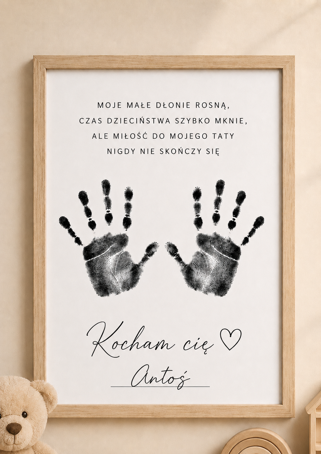 Zestaw do Odcisków "Kocham Cię"