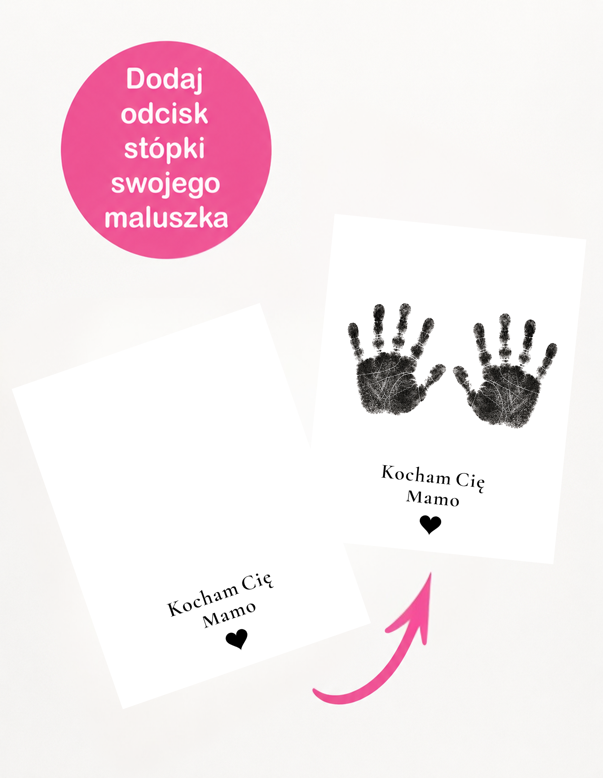 Zestaw do Odcisków „Kocham Cię Mamo" #4 – wzór 3