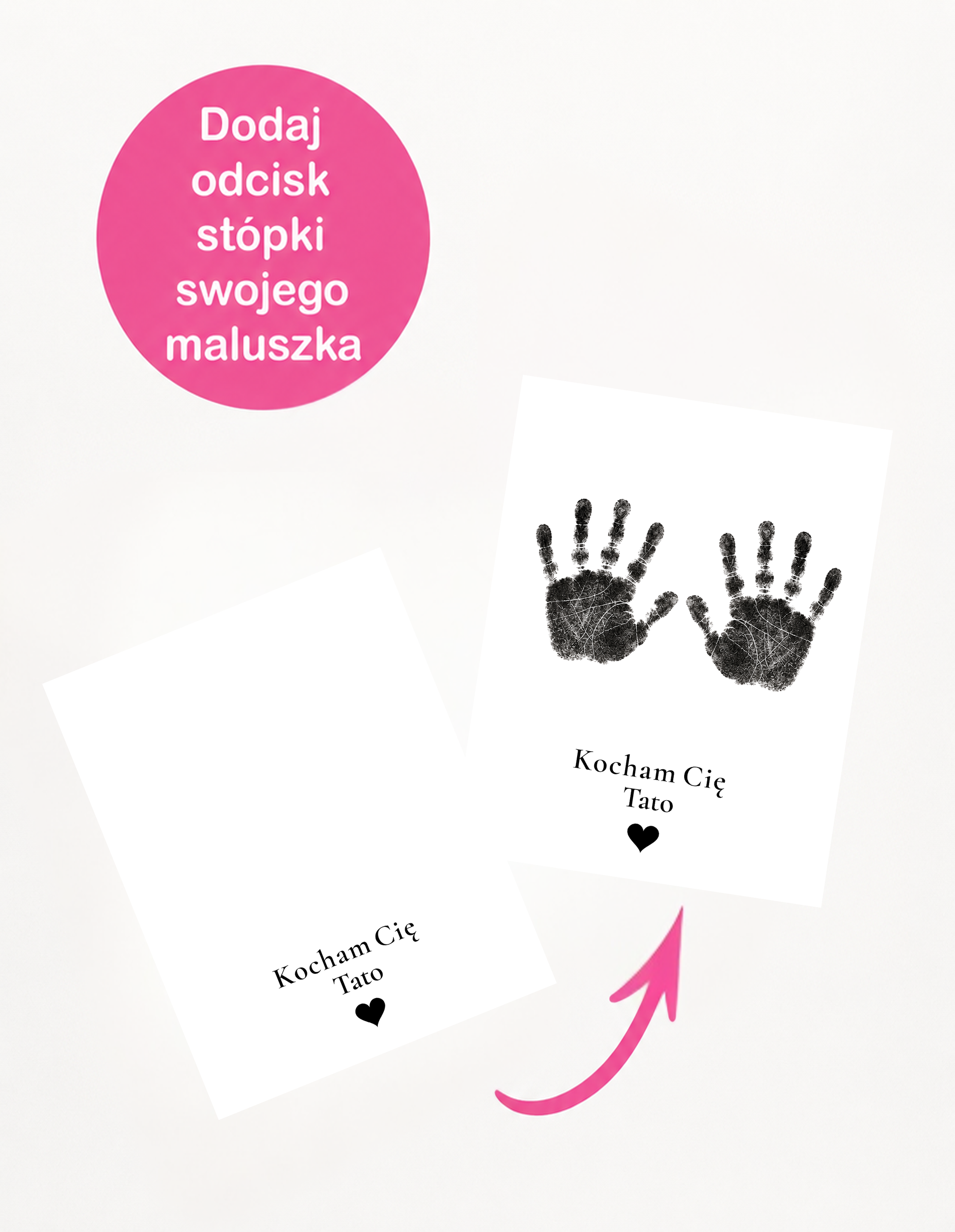 Zestaw do Odcisków „Kocham Cię Tato" #5 – wzór 3