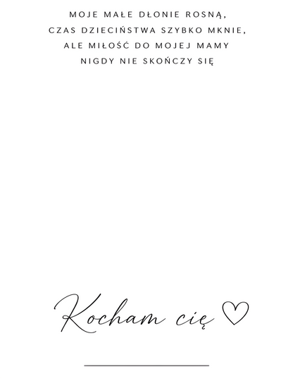 Zestaw do Odcisków „Kocham Cię" #3 – wzór 2