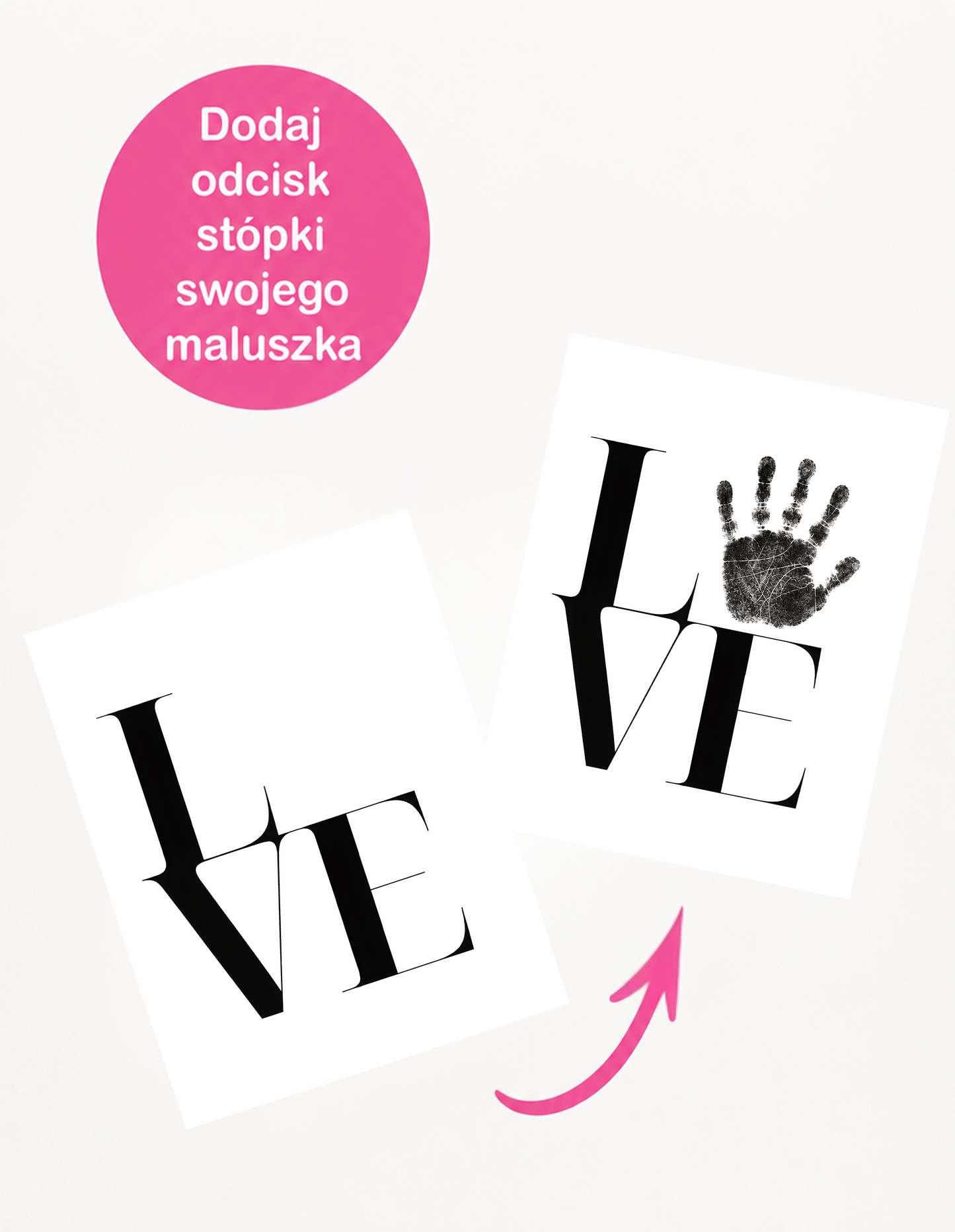 Zestaw do Odcisków „LOVE" – wzór 3