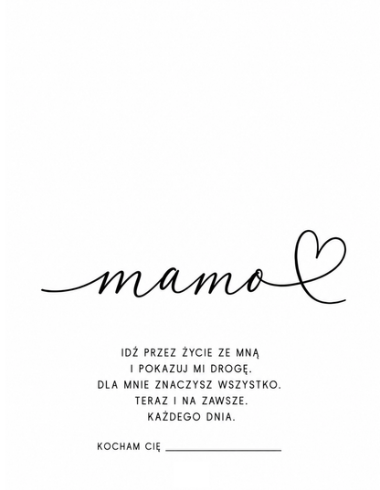 Zestaw do Odcisków „Mamo" - minimalistyczny – wzór 3