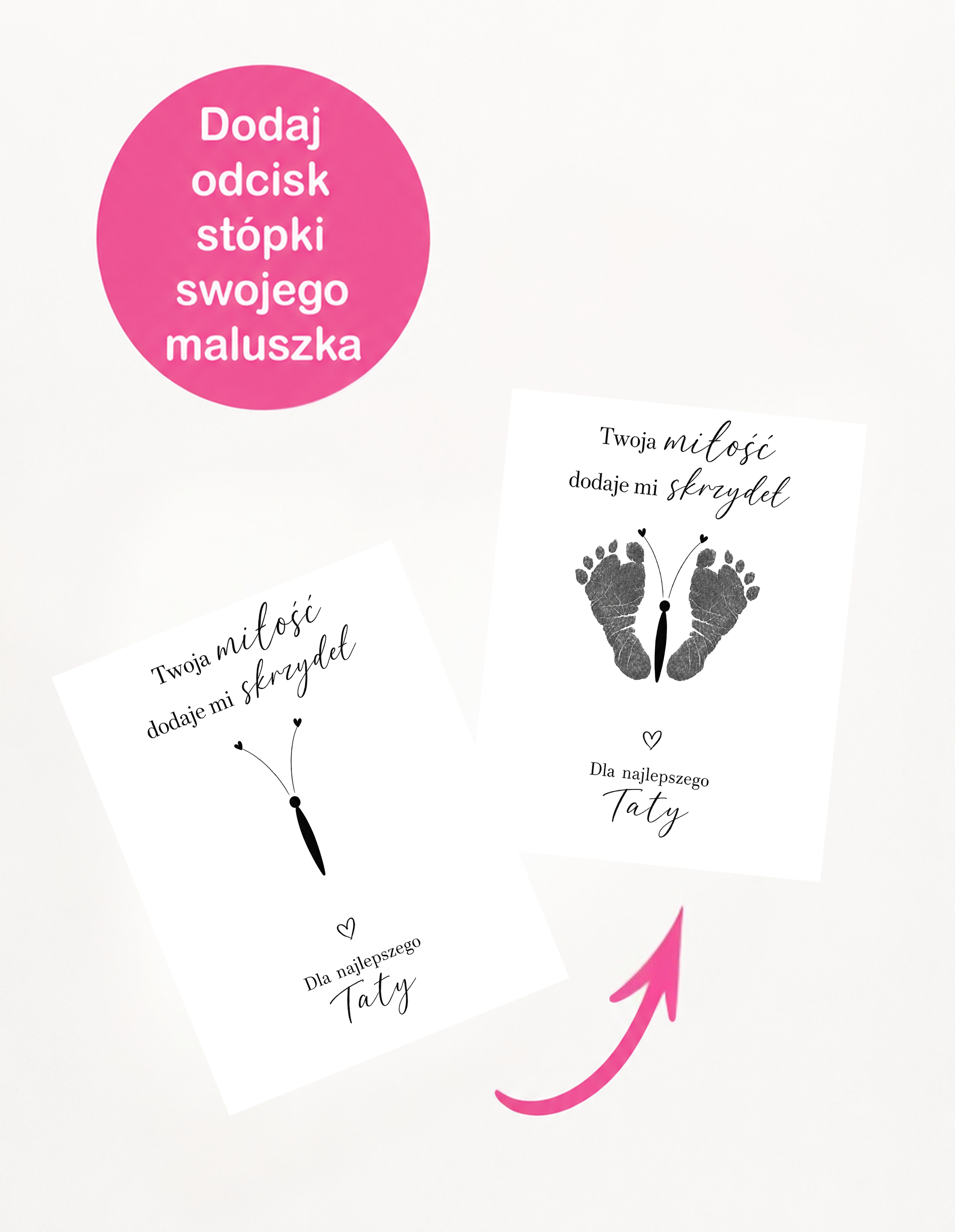 Zestaw do Odcisków „Dla Najlepszego Taty" #8 – wzór 3