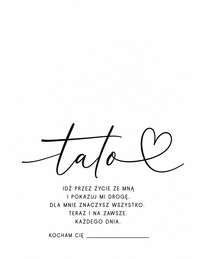 Zestaw do Odcisków „Tato” - minimalistyczny
