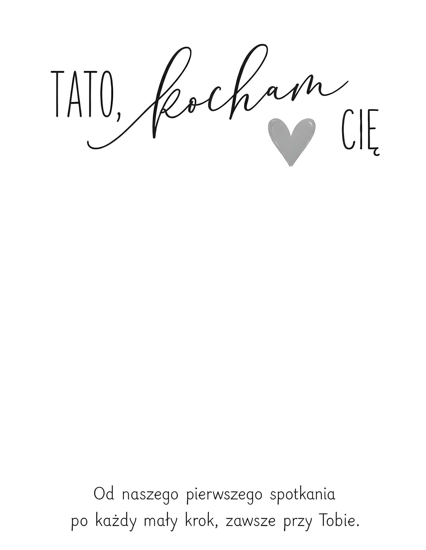 Zestaw do Odcisków „Tato, Kocham Cię" #11 – wzór 2
