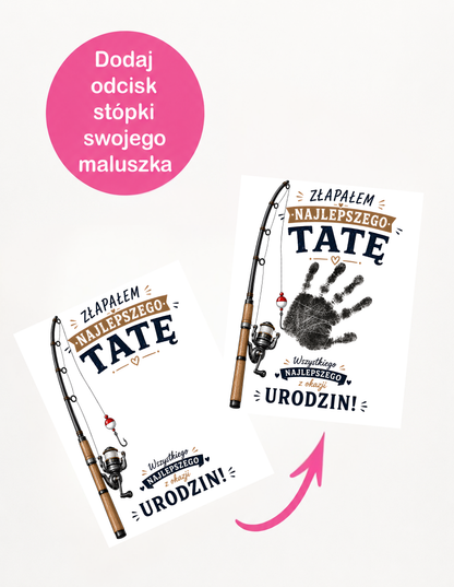 Zestaw do Odcisków „Złapałem Najlepszego Tatę" – wzór 3