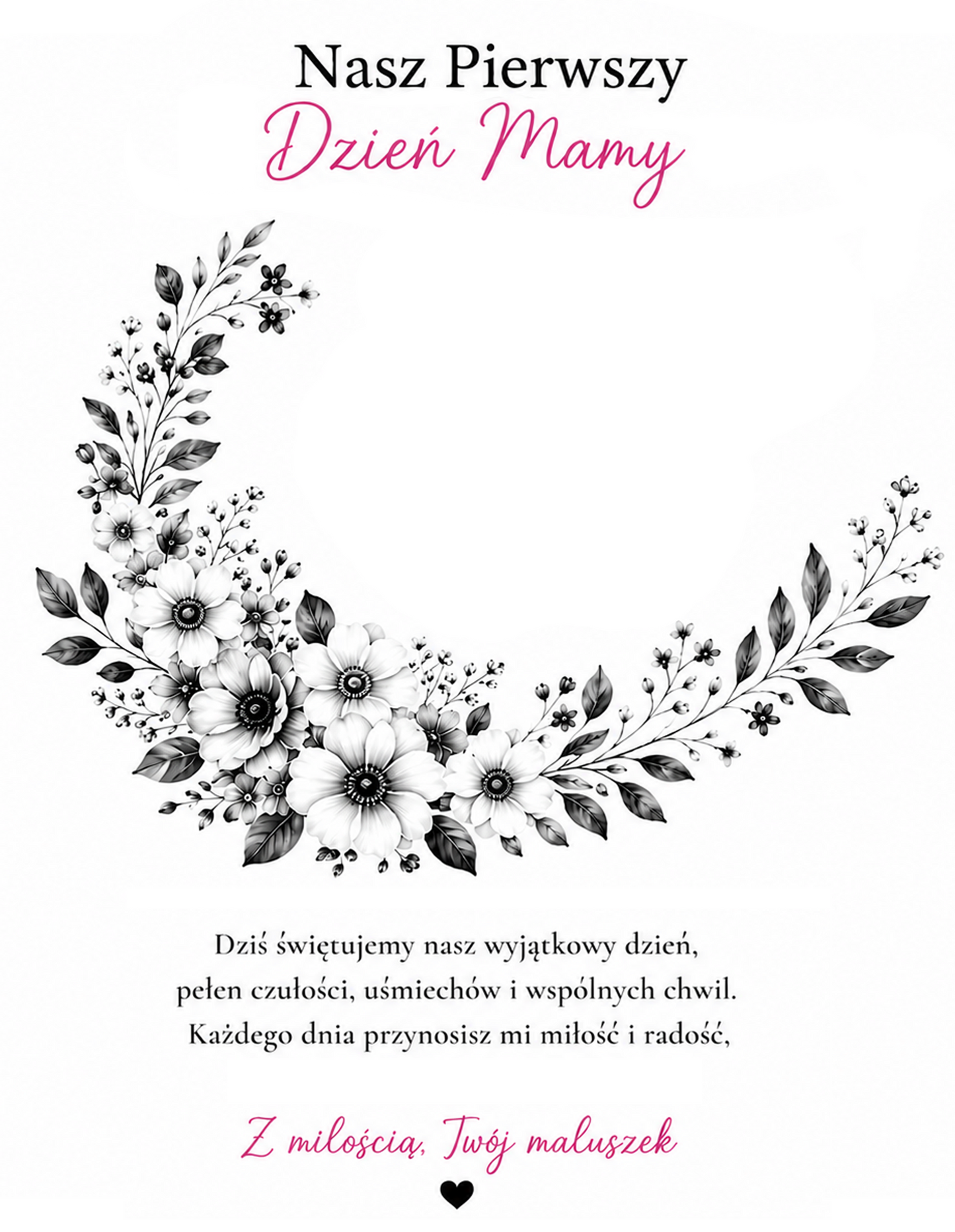 Zestaw do odcisków Nasz Pierwszy Dzień Mamy — wyjątkowa pamiątka na narodziny