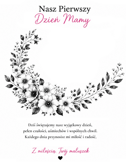 Zestaw do odcisków Nasz Pierwszy Dzień Mamy — wyjątkowa pamiątka na narodziny